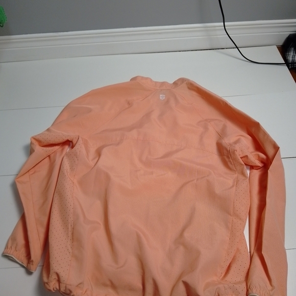 Eddie Bauer women windbreaker size medium peach vented waterproof pullover - Picture 8 of 8